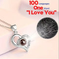 Heart-Shaped Red Rose Necklace